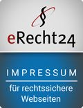 Erecht24 Siegel Impressum Blau